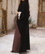 ⁦ملحفة اسود في بني⁩ - الصورة ⁦2⁩